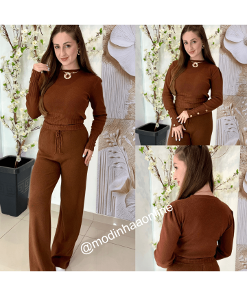 Conjunto Melissa Marrom